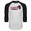 Thumbnail image for  White/Black Raglan Baseball T Shirt