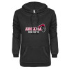 Thumbnail image for  ENZA Womens Black V Notch Raw Edge Fleece Hoodie