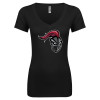 Thumbnail image for  Next Level Womens Black Ideal V Tee