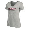Thumbnail image for  Womens Plus Heather Grey V Neck T Shirt