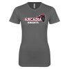 Thumbnail image for  Next Level Womens Charcoal Boyfriend Tee