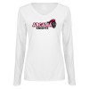 Thumbnail image for  Womens White Long Sleeve V Neck Tee