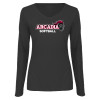 Thumbnail image for  Womens Dark Heather Long Sleeve V Neck Tee 