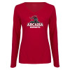 Thumbnail image for  Womens Cardinal Long Sleeve V Neck Tee 