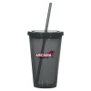 Thumbnail image for  Madison Double Wall Charcoal Tumbler w/Straw 16oz