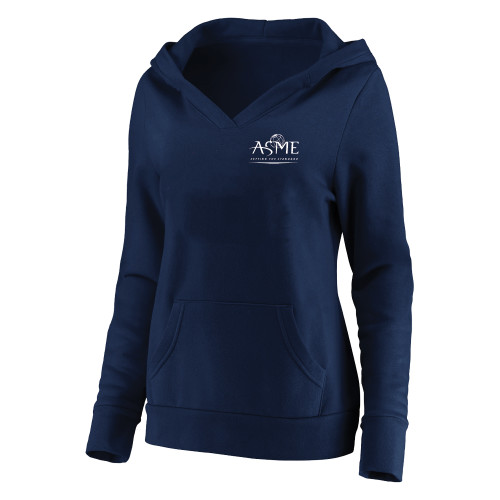 Womens Plus Navy Hoodie-ASME - PLUS