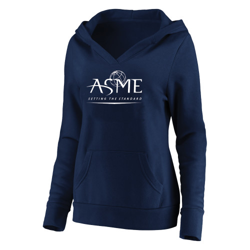 Womens Plus Navy Hoodie-ASME - PLUS