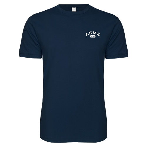Next Level Navy SoftStyle T Shirt-Heritage