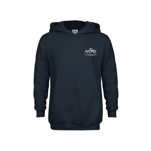 Youth Navy Fleece Hoodie-ASME