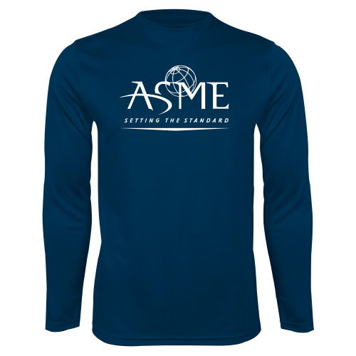 Navy Performance Long Sleeve Shirt-ASME