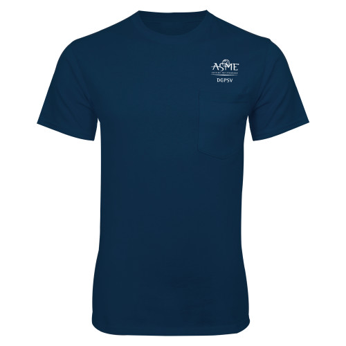 Navy T Shirt w/Pocket-DGPSV