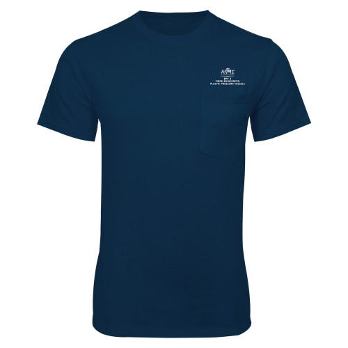  Navy T Shirt w/Pocket - BPV X Fiber-Reinforced Plastic Pressure Vessels