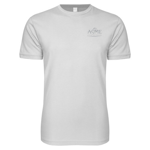Next Level White SoftStyle T Shirt-ASME