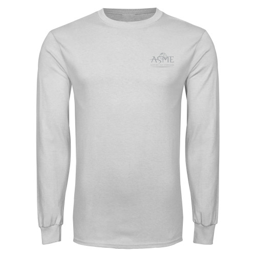 White Long Sleeve T Shirt-ASME