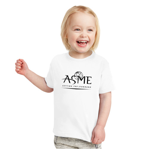 Toddler White T Shirt-ASME