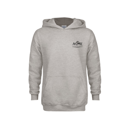Youth Grey Fleece Hood-ASME