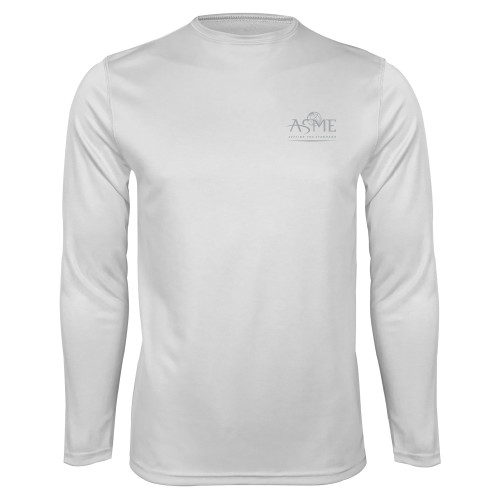 White Performance Long Sleeve Shirt-ASME