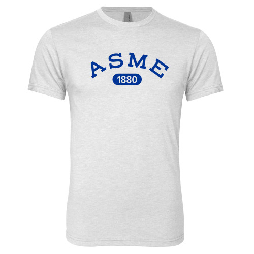 Next Level Heather White Triblend Tee-Heritage