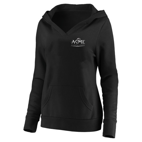 Womens Plus Black Hoodie-ASME - PLUS