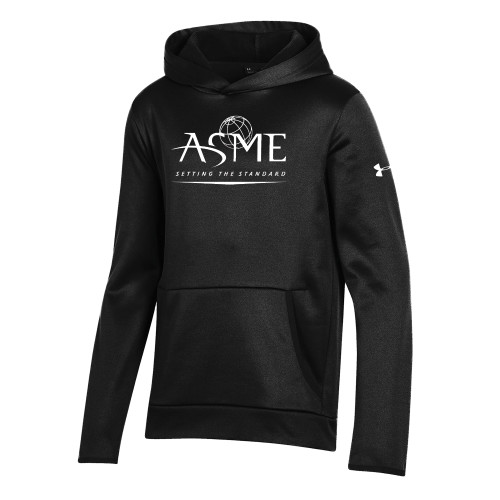 Under Armour Youth Black Fleece Hoodie-ASME