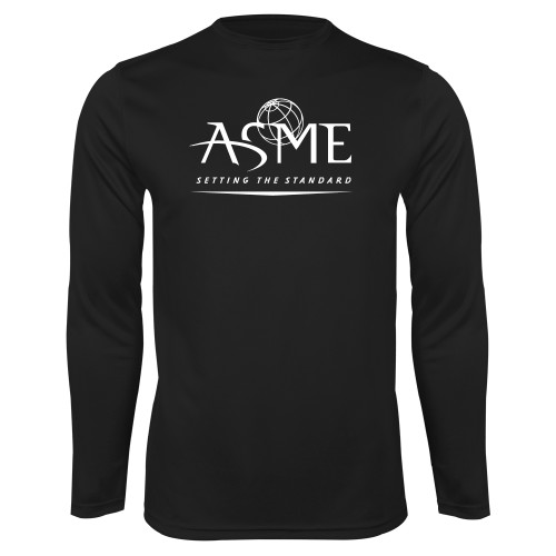 Black Performance Long Sleeve Shirt-ASME
