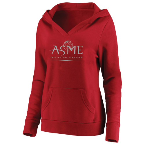 Womens Plus Red Hoodie-ASME - PLUS