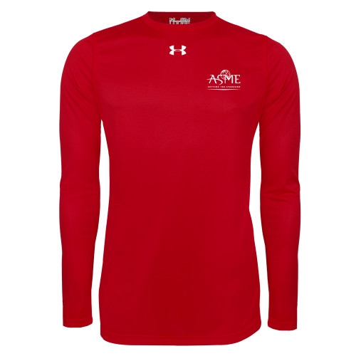 Under Armour Red Long Sleeve Tech Tee-ASME