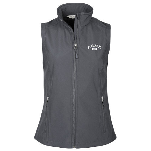 Womens Charcoal Core Softshell Vest-Heritage