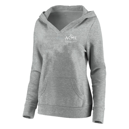 Womens Plus Heather Grey Hoodie-ASME - PLUS