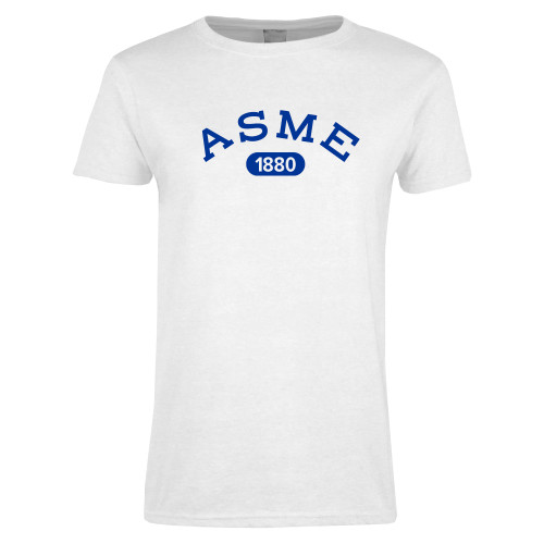 Womens White Short Sleeve Tee-Heritage