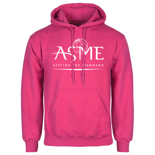 Womens Fuchsia Fleece Hoodie-ASME