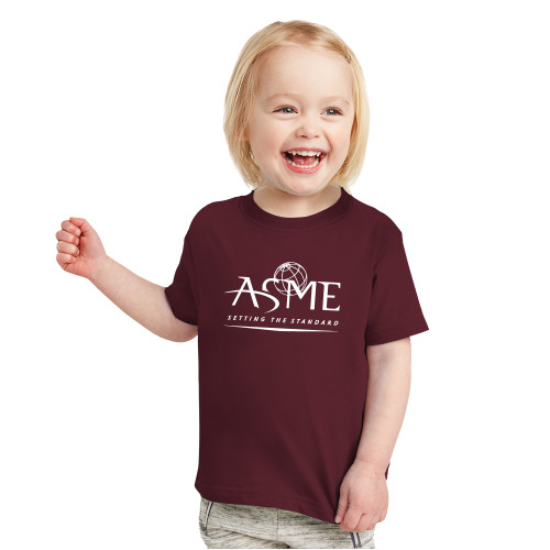 Toddler Maroon T Shirt-ASME