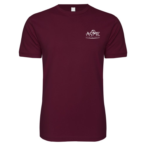 Next Level Maroon SoftStyle T Shirt-ASME