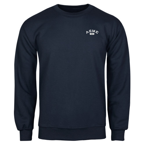 Navy Fleece Crew-Heritage