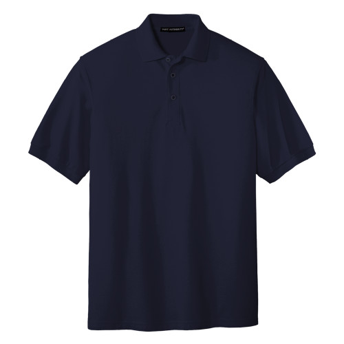 Navy Silk Touch Polo-Company Logo