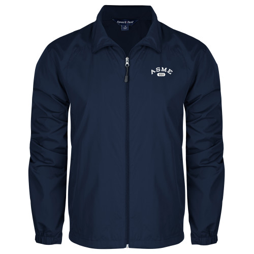 Navy Full Zip Wind Jacket-Heritage