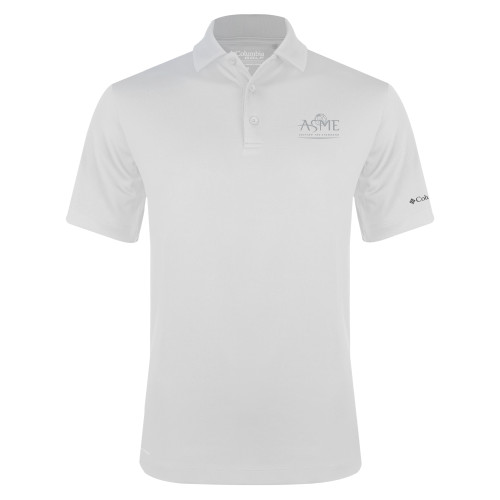 Columbia White Omni Wick Drive Polo-ASME