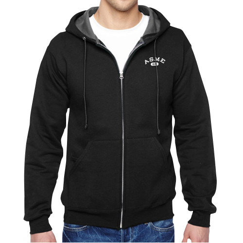 Black Fleece Full Zip Hoodie-Heritage