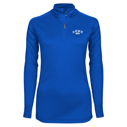 Syntrel Womens Royal Interlock 1/4 Zip-Heritage