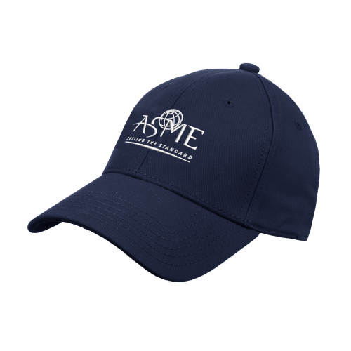 Navy Structured Adjustable Pro Style Hat-ASME
