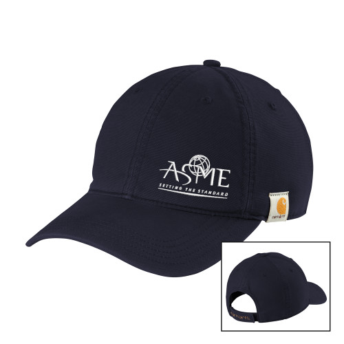  Carhartt Navy Cotton Adjustable Canvas Hat - ASME