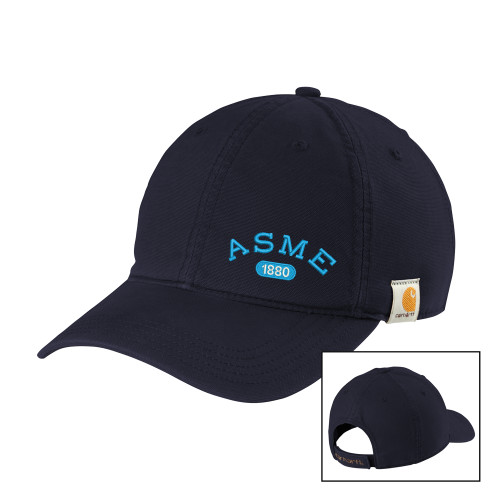 Carhartt Navy Cotton Adjustable Canvas Hat-Heritage