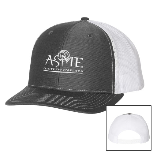 Richardson Charcoal/White Trucker Hat-ASME