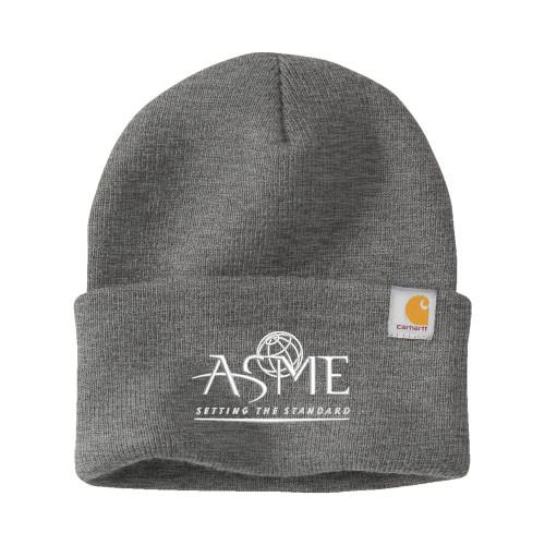 Carhartt Heather Grey Knit Beanie w/Cuff-ASME