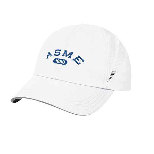 Womens White Performance Cap-Heritage