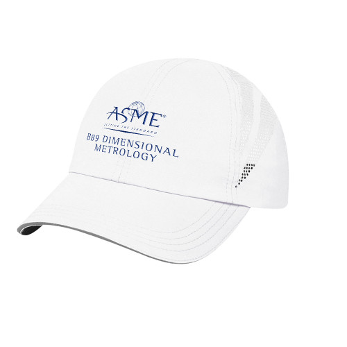 Womens White Performance Cap-B89 Dimensional Metrology