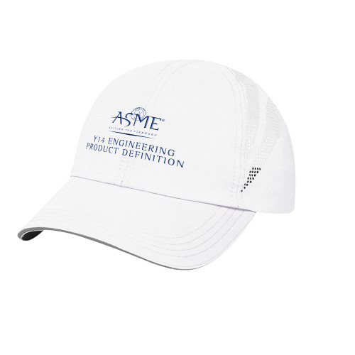 Womens White Performance Cap-Y14 Engineering Product Defenition