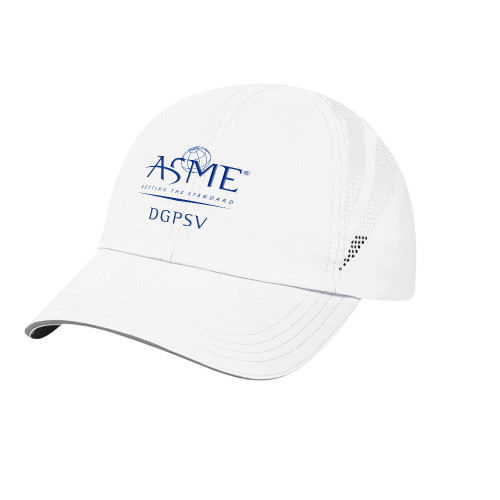 Womens White Performance Cap-DGPSV