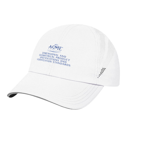 Womens White Performance Cap-DGPSV Full Name
