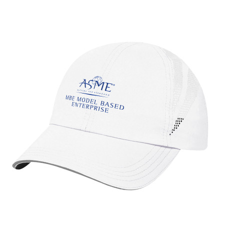 Womens White Performance Cap-MBE Model Based Enterprise
